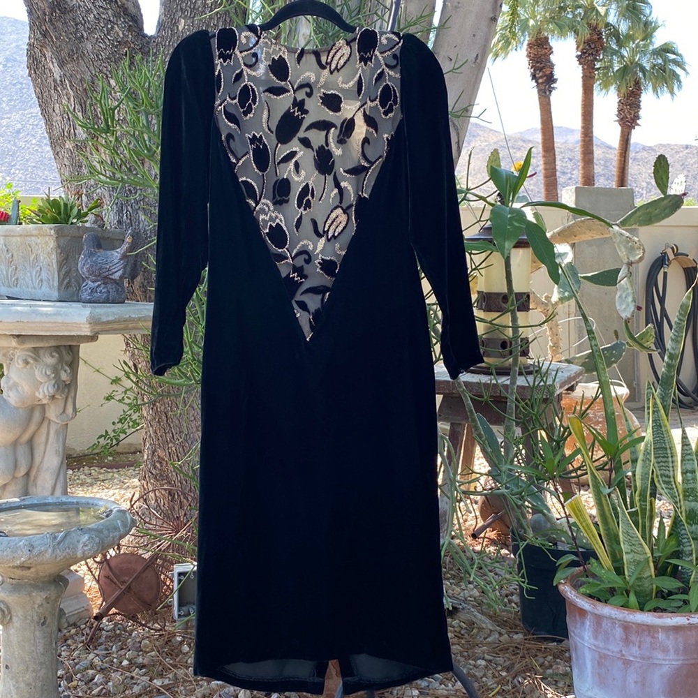 Vintage Velvet Evening Dress